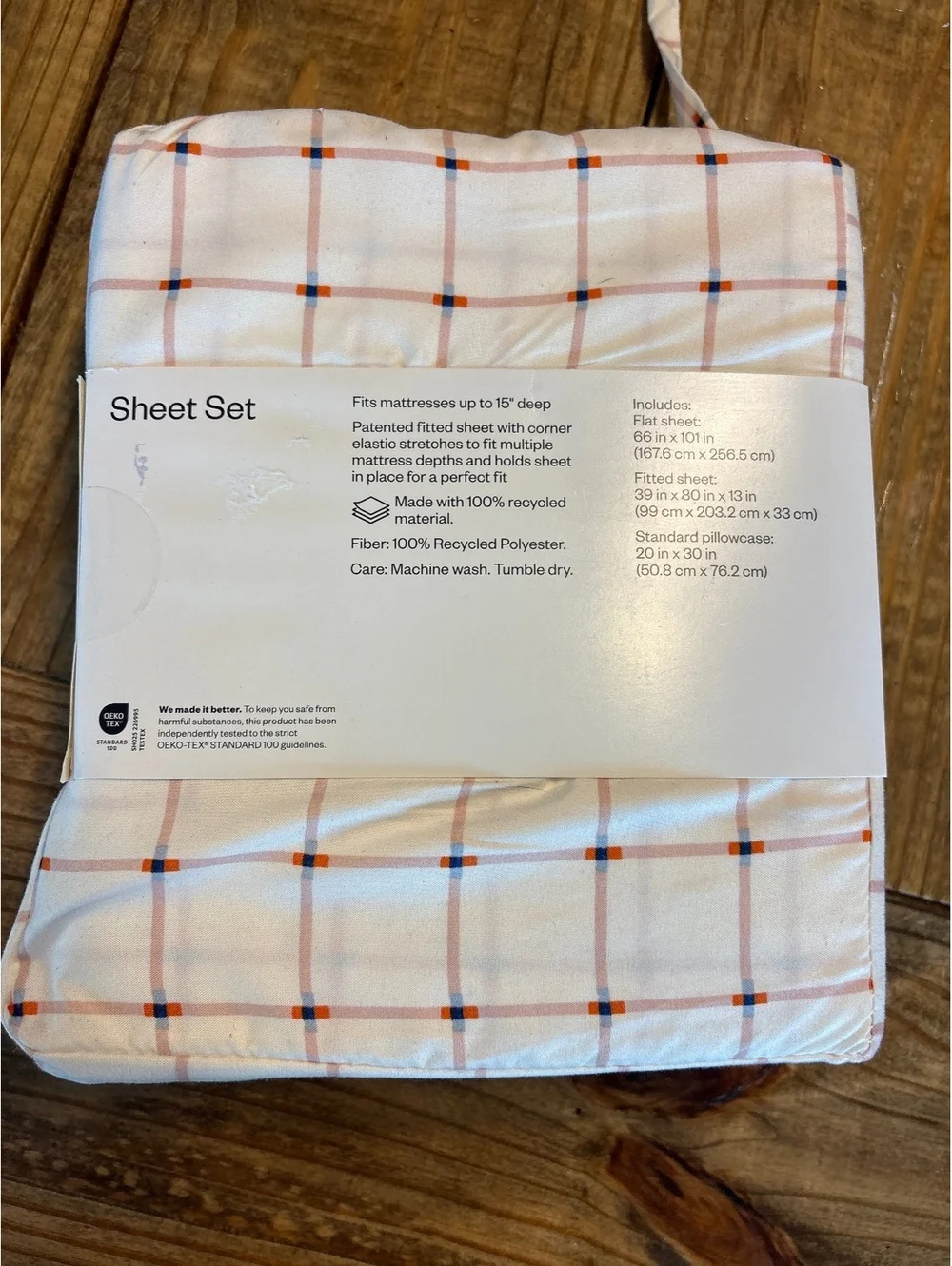 New Room Essentials Twin Bed XL Microfiber Sheet Set Brushed  Wrinkle Resistant